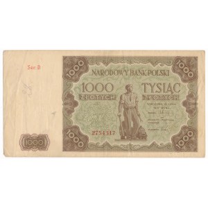 1.000 złotych 1947 - D -