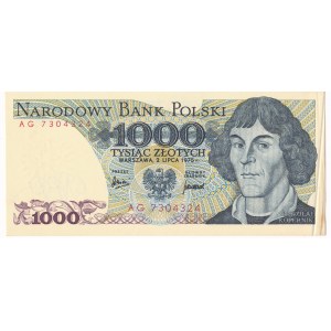 1.000 złotych 1975 - AG - rzadka seria