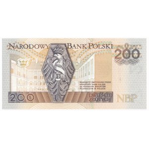 200 złotych 1994 - AK - rzadka seria