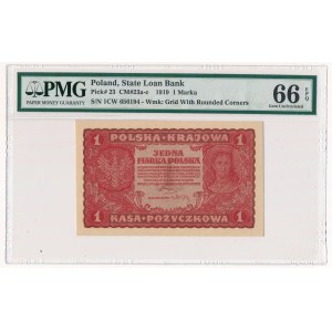 1 marka 1919 - I Serja CW - PMG 66 EPQ