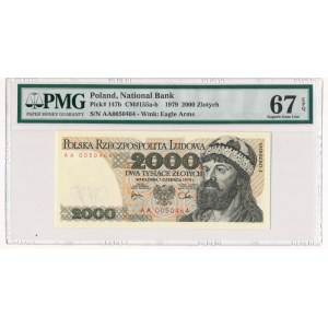 2.000 złotych 1979 - AA - PMG 67 EPQ