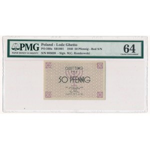 50 fenigów 1940 czerwony numerator - PMG 64