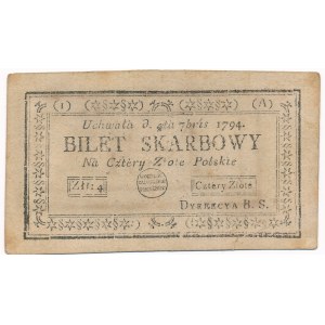 4 złote 1794 (1)(A) - pierwsza seria