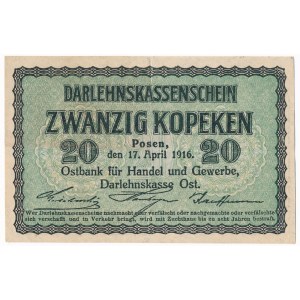 Poznań 20 kopiejek 1916