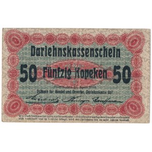 Poznań 50 kopiejek 1916 dłuższa klauzula (P2b) RZADKI