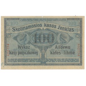 Poznań 100 rubli 1916 numeracja 6-cyfrowa - bardzo ładny