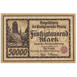Danzig 50 000 mark 1923