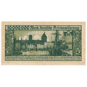 Gdańsk 10 milionów marek 1923 - bez oznaczenia serii
