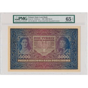 5.000 marek 1920 - II Serja X - PMG 65 EPQ