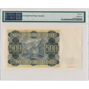 500 złotych 1940 - A - PMG 65 EPQ