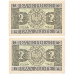 2 złote 1936 - DN - numery kolejne (2szt.)