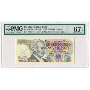 2 miliony złotych 1992 - B - PMG 67 EPQ