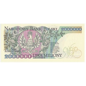 2 miliony złotych 1992 - A 0004135 - Konstytucyjy - bardzo niski numer seryjny