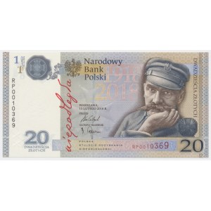 20 złotych 2018 - 100 lecie odzyskania Niepodległości