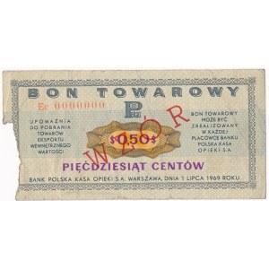 Pewex 50 centów 1969 WZÓR Ec 0000000