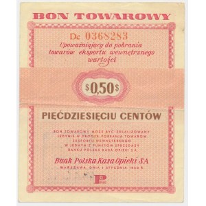 Pewex 50 centów 1960