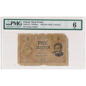 5 złotych 1919 S.24.B - PMG 6
