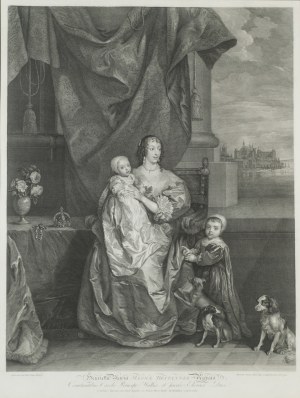 Robert Strange (1721 - 1792), Portret Henrietty Marii, 1784 r.