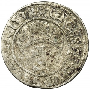 Sigismund I the Old, Groschen Danzig 1538 - PRVS