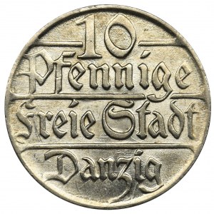 Free City of Danzig, 10 pfennig 1923