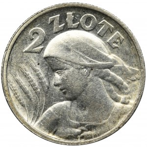 Kobieta i kłosy, 2 złote Paryż 1924