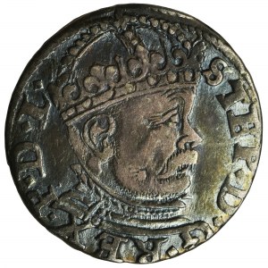 Stephen Bathory, 3 Groschen Riga 1586
