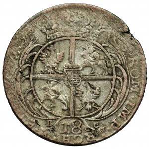 Augustus III of Poland, 18 Groschen Leipzig 1754 EC