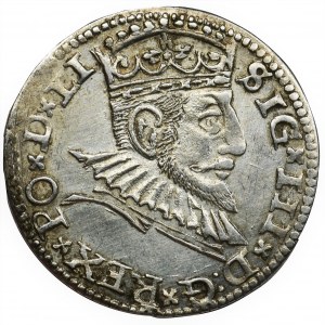 Zygmunt III Waza, Trojak Ryga 1591 - krzyżyki, dwukropek
