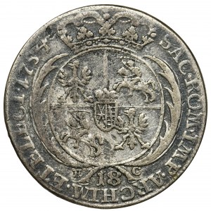 Augustus III of Poland, 18 Groschen Leipzig 1754 EC