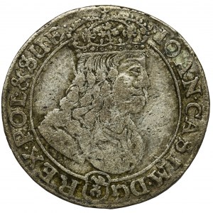 Jan II Kazimierz, Szóstak Bydgoszcz 1667 TLB - kwiatki