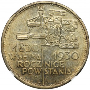 Sztandar, 5 złotych 1930 - NGC MS62