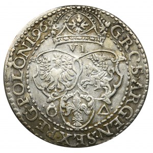 Zygmunt III Waza, Szóstak Malbork 1596 - mała głowa, niedobite O