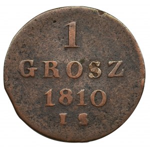 Księstwo Warszawskie, 1 grosz Warszawa 1810 IS