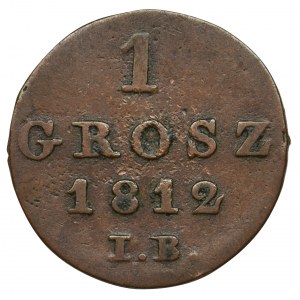 Księstwo Warszawskie, 1 grosz Warszawa 1812 IB