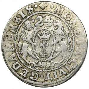 Sigismund III Vasa, 1/4 Thaler Danzig 1624 - PR•