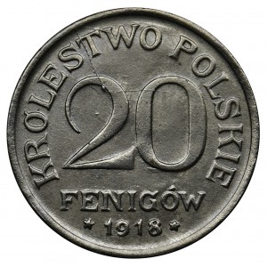 Królestwo Polskie, 20 fenigów 1918
