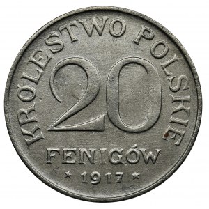 Królestwo Polskie, 20 fenigów 1917