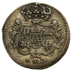 Augustus III of Poland, 3 Heller Dresden 1748 FWôF