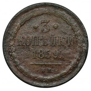 3 kopeks Warsaw 1853 BM - rare