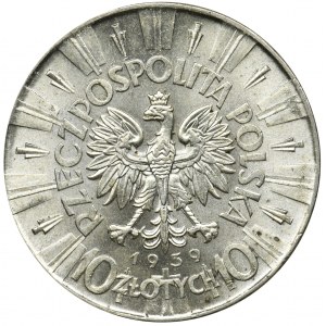 Piłsudski, 10 złotych 1939