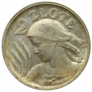 Kobieta i kłosy, 2 złote Paryż 1924