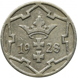 Wolne Miasto Gdańsk, 5 fenigów 1928 - rzadki