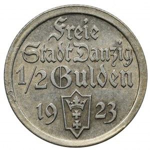 Wolne Miasto Gdańsk, 1/2 guldena 1923