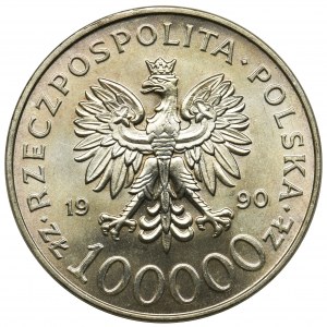 100.000 złotych 1990 Solidarność - TYP A