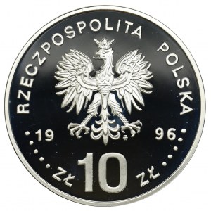10 złotych 1996 - Zygmunt II August, Półpostać - RZADKA