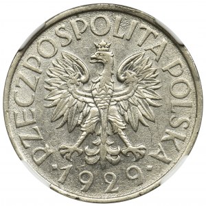 1 złoty 1929 - NGC AU58