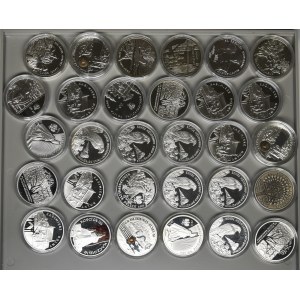 Zestaw, Mix srebrnych monet, 20 złotych (30 szt.)