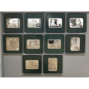 Zestaw, Mix srebrnych monet, 20 złotych (10 szt.)