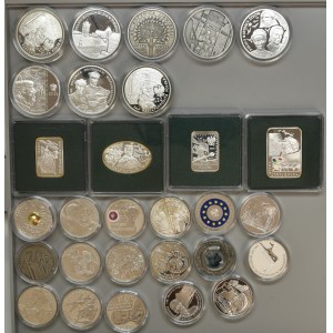 Zestaw, Mix srebrnych monet, 10 i 20 złotych (29 szt.)