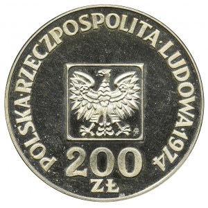 200 złotych 1974 - XXX Lat PRL - lustrzanka